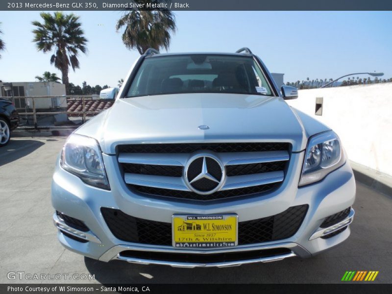 Diamond Silver Metallic / Black 2013 Mercedes-Benz GLK 350