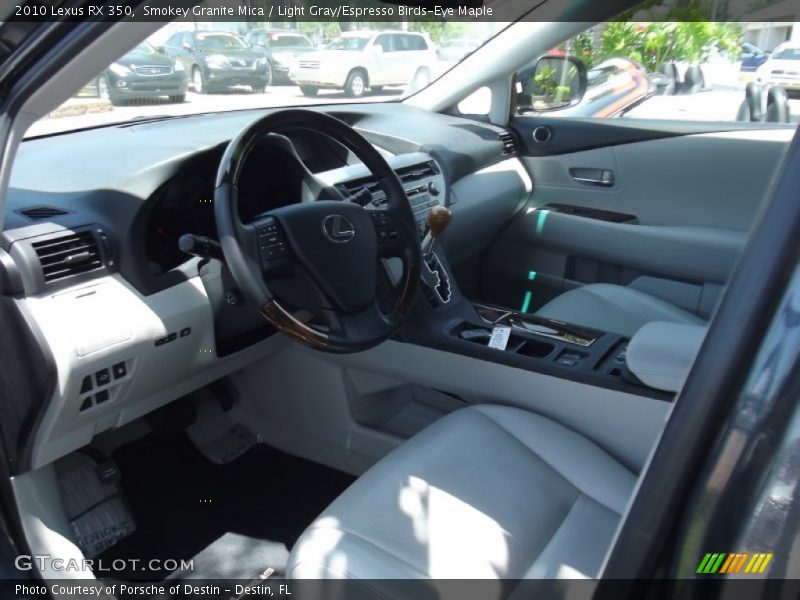 Smokey Granite Mica / Light Gray/Espresso Birds-Eye Maple 2010 Lexus RX 350
