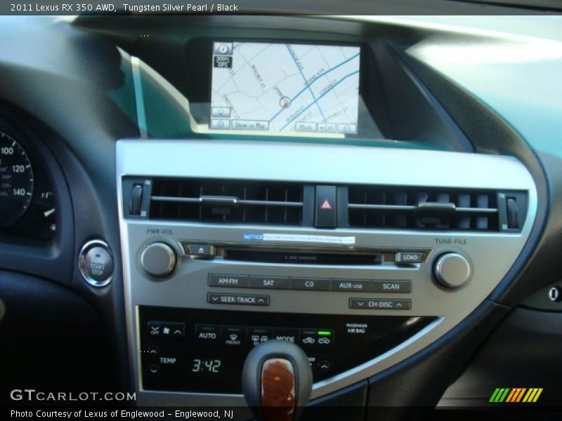 Tungsten Silver Pearl / Black 2011 Lexus RX 350 AWD