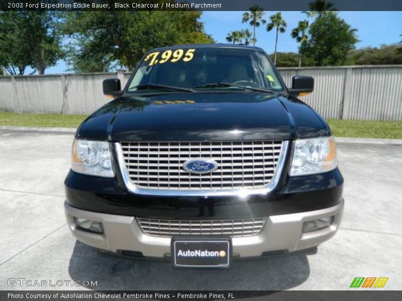 Black Clearcoat / Medium Parchment 2003 Ford Expedition Eddie Bauer