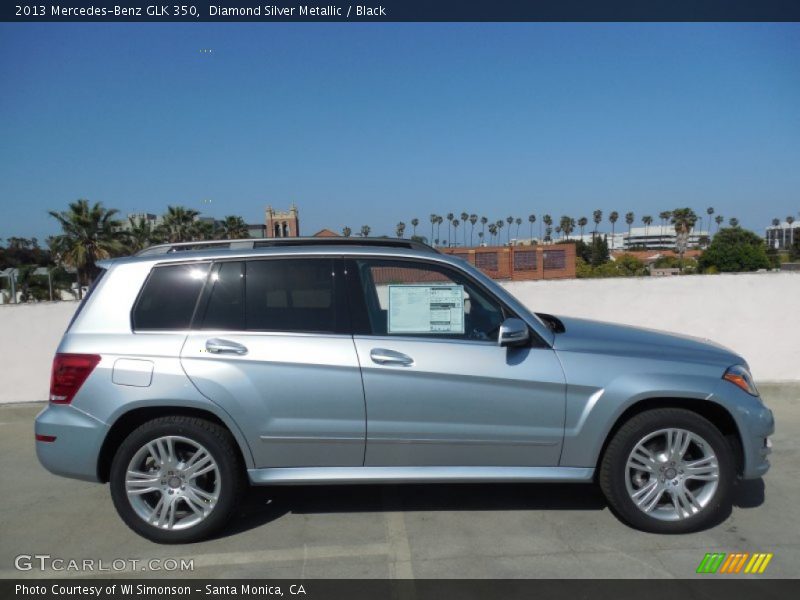 Diamond Silver Metallic / Black 2013 Mercedes-Benz GLK 350