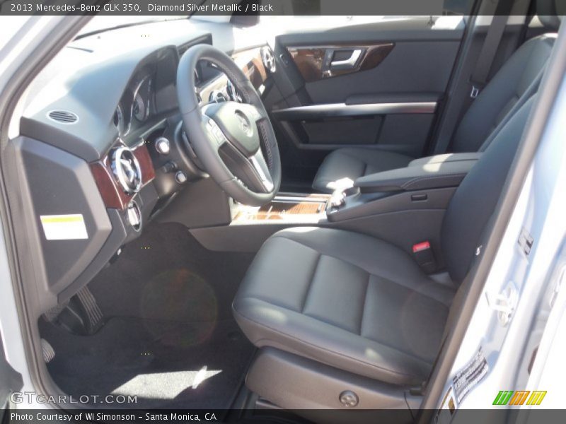 Diamond Silver Metallic / Black 2013 Mercedes-Benz GLK 350