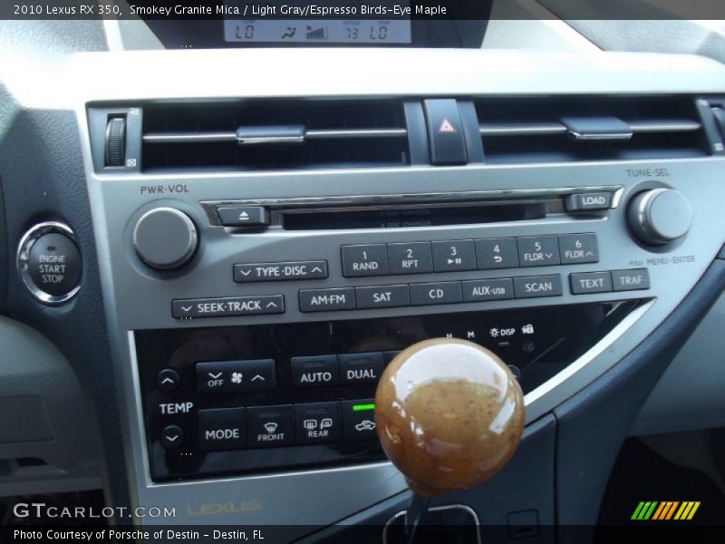 Smokey Granite Mica / Light Gray/Espresso Birds-Eye Maple 2010 Lexus RX 350