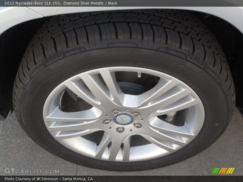 Diamond Silver Metallic / Black 2013 Mercedes-Benz GLK 350