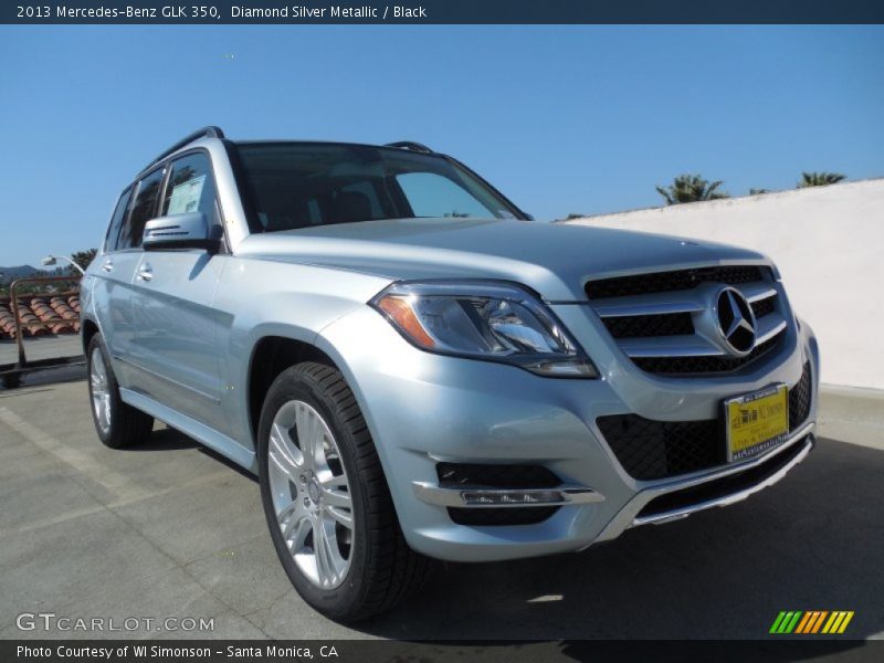 Diamond Silver Metallic / Black 2013 Mercedes-Benz GLK 350