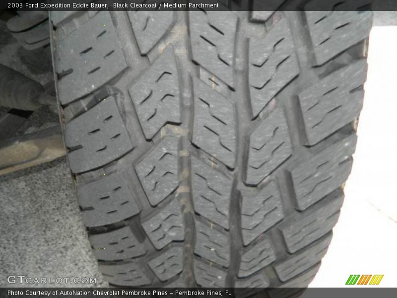 Black Clearcoat / Medium Parchment 2003 Ford Expedition Eddie Bauer