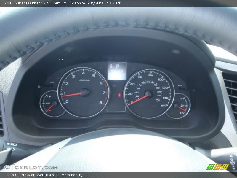 Graphite Gray Metallic / Black 2013 Subaru Outback 2.5i Premium