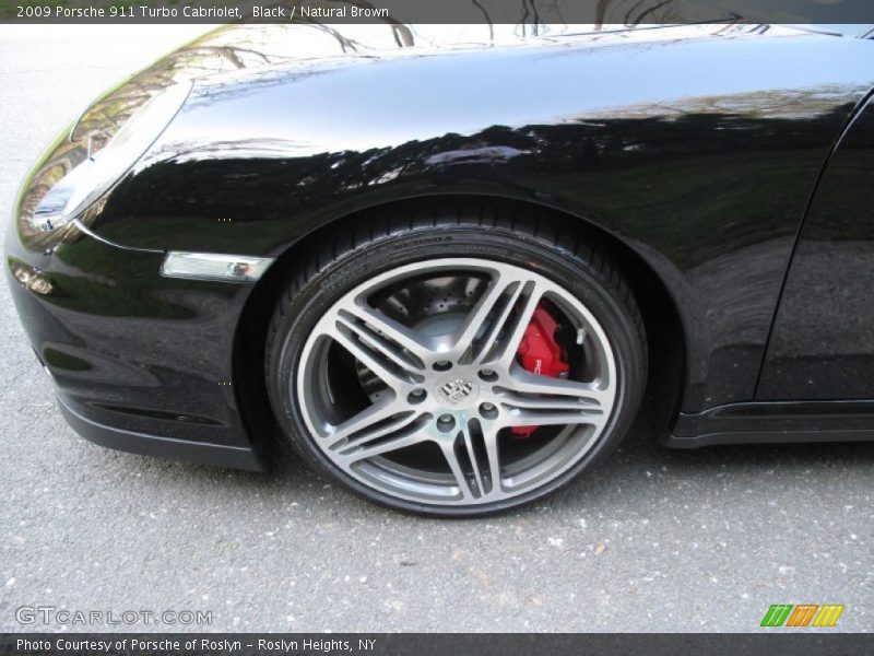 Black / Natural Brown 2009 Porsche 911 Turbo Cabriolet
