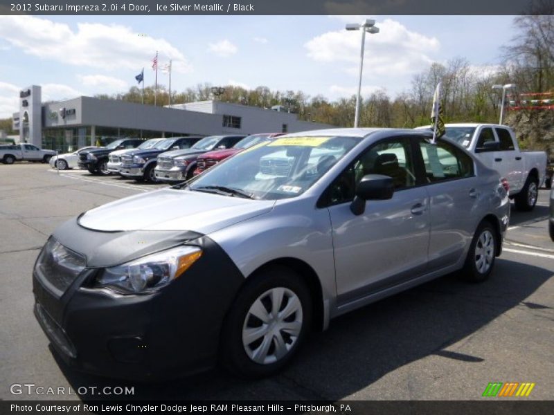 Ice Silver Metallic / Black 2012 Subaru Impreza 2.0i 4 Door