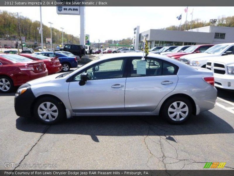 Ice Silver Metallic / Black 2012 Subaru Impreza 2.0i 4 Door