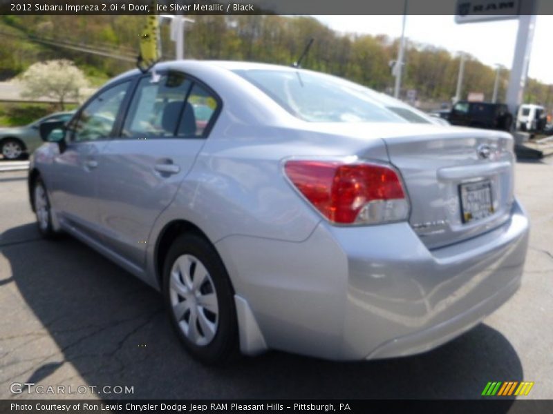 Ice Silver Metallic / Black 2012 Subaru Impreza 2.0i 4 Door