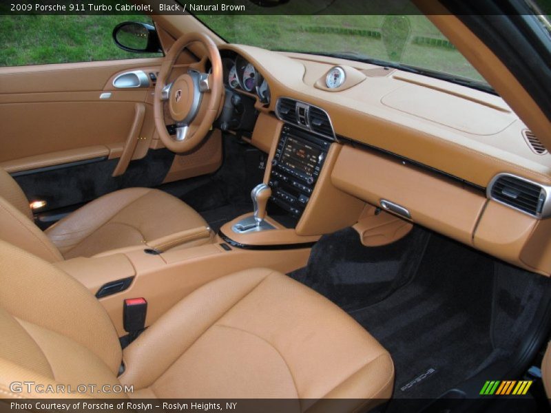  2009 911 Turbo Cabriolet Natural Brown Interior