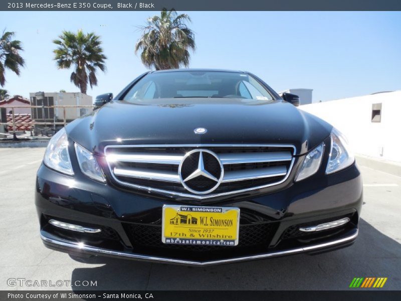 Black / Black 2013 Mercedes-Benz E 350 Coupe