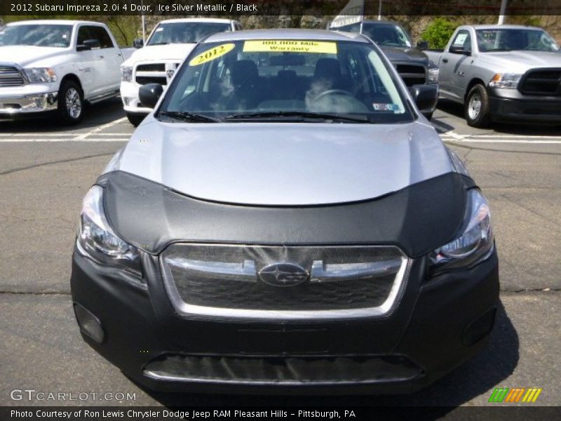 Ice Silver Metallic / Black 2012 Subaru Impreza 2.0i 4 Door