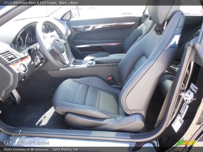 Black / Black 2013 Mercedes-Benz E 350 Coupe