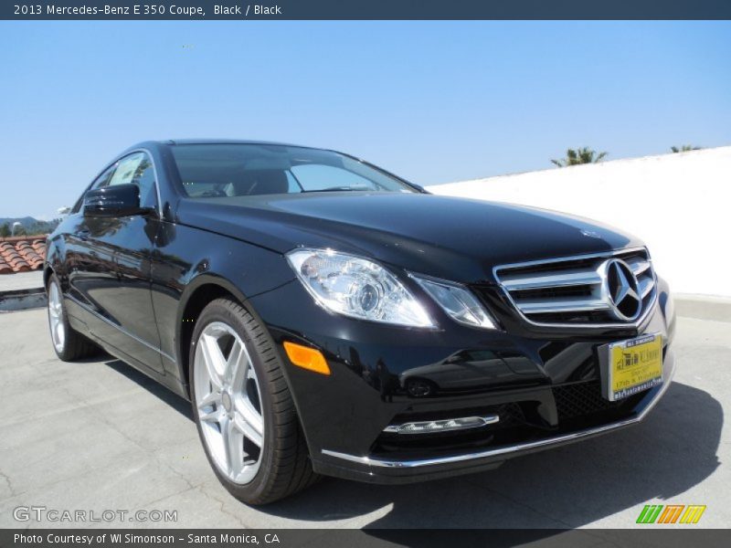 Black / Black 2013 Mercedes-Benz E 350 Coupe
