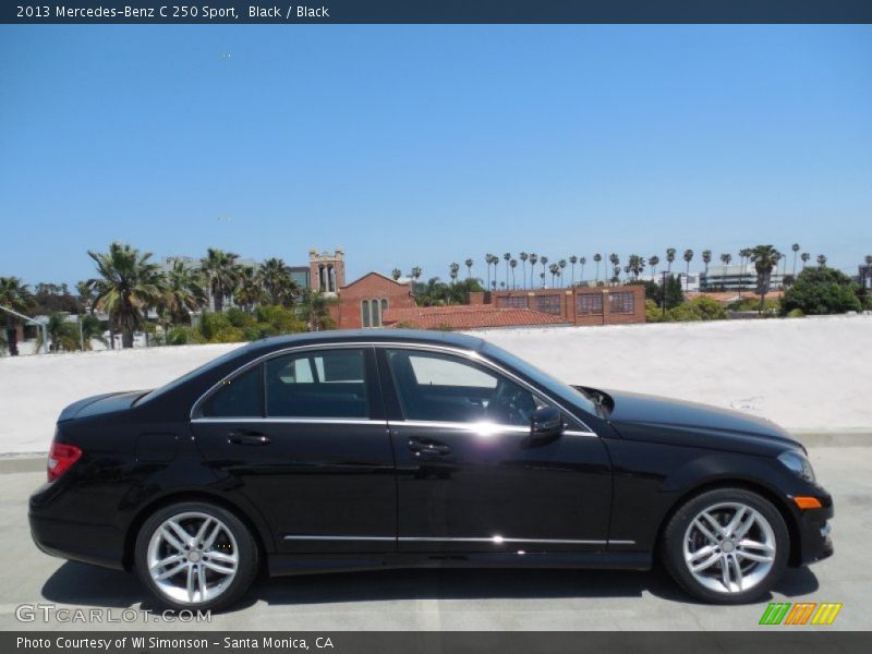 Black / Black 2013 Mercedes-Benz C 250 Sport