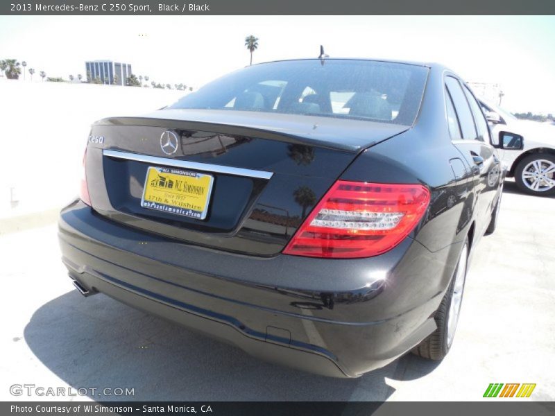 Black / Black 2013 Mercedes-Benz C 250 Sport