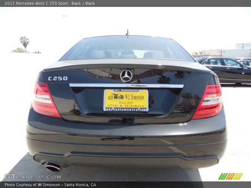 Black / Black 2013 Mercedes-Benz C 250 Sport