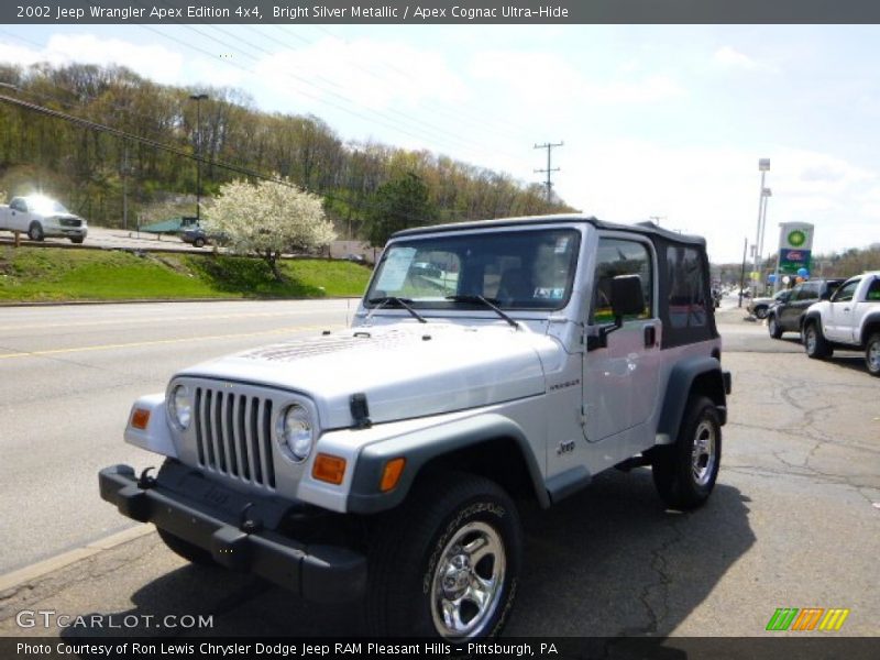 Bright Silver Metallic / Apex Cognac Ultra-Hide 2002 Jeep Wrangler Apex Edition 4x4