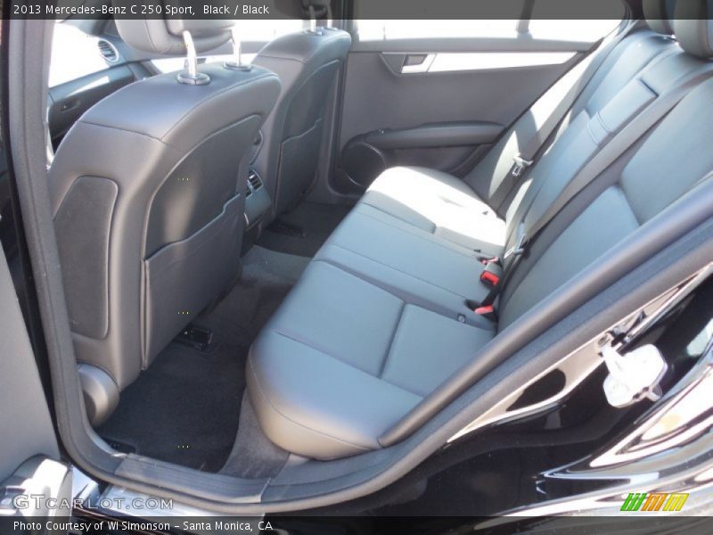 Black / Black 2013 Mercedes-Benz C 250 Sport