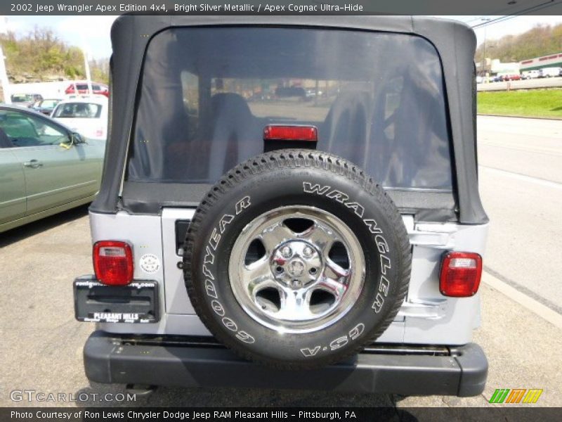 Bright Silver Metallic / Apex Cognac Ultra-Hide 2002 Jeep Wrangler Apex Edition 4x4