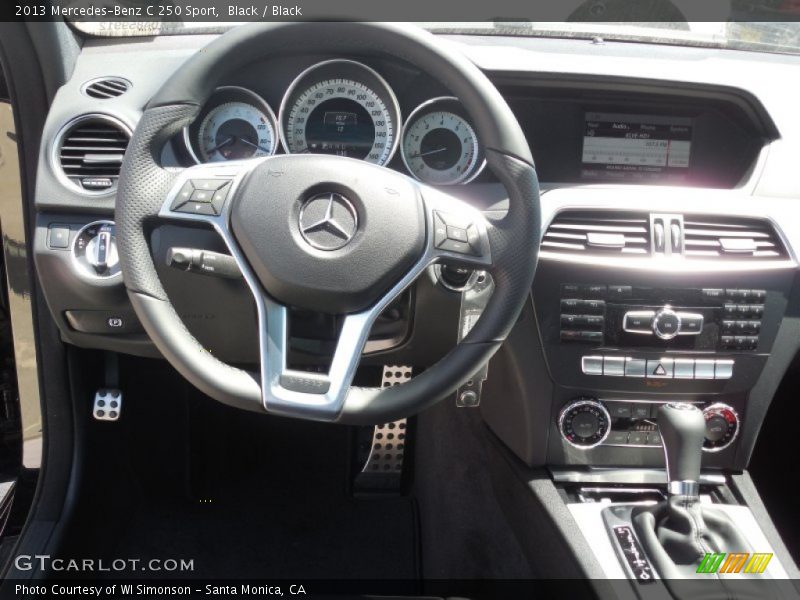 Black / Black 2013 Mercedes-Benz C 250 Sport