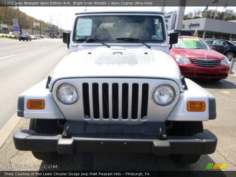 Bright Silver Metallic / Apex Cognac Ultra-Hide 2002 Jeep Wrangler Apex Edition 4x4
