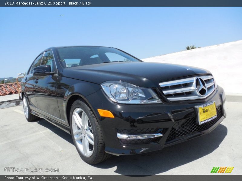 Black / Black 2013 Mercedes-Benz C 250 Sport
