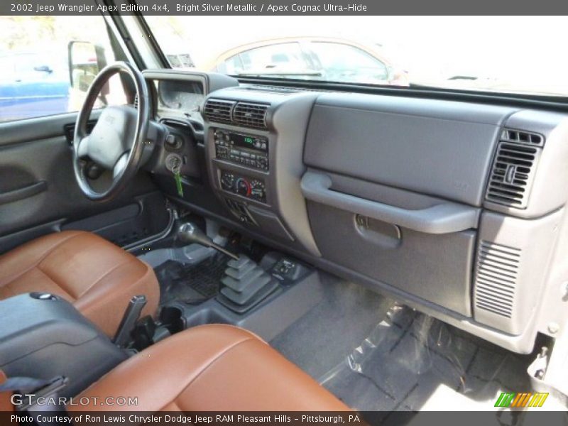 Dashboard of 2002 Wrangler Apex Edition 4x4