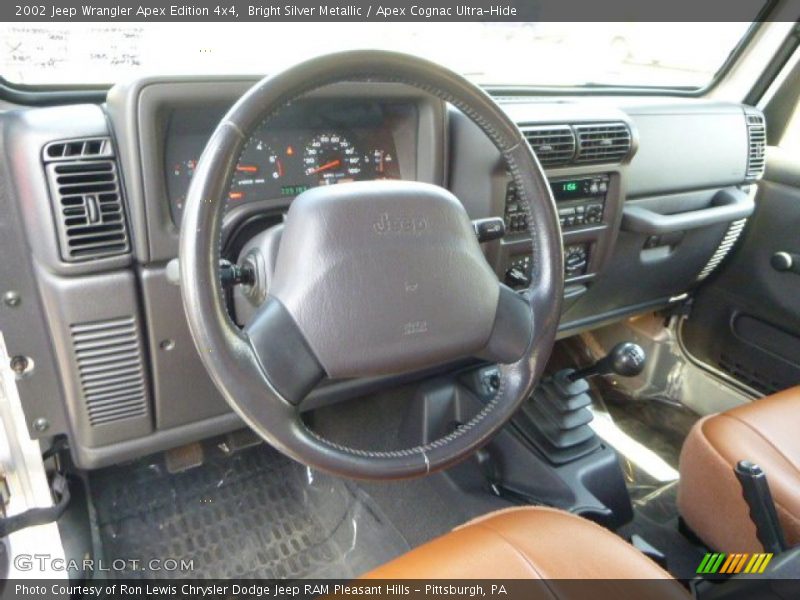Dashboard of 2002 Wrangler Apex Edition 4x4