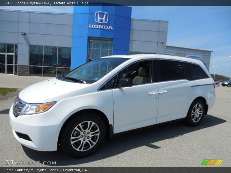 Taffeta White / Beige 2013 Honda Odyssey EX-L