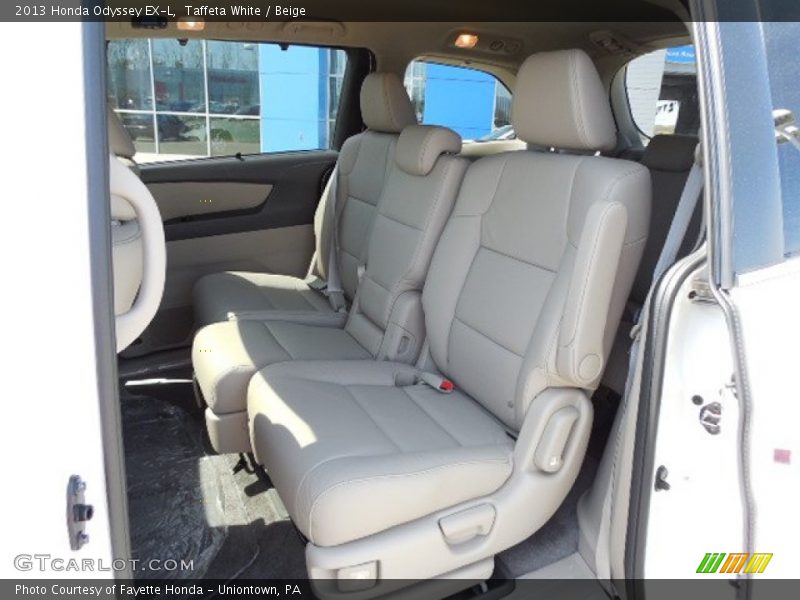 Rear Seat of 2013 Odyssey EX-L