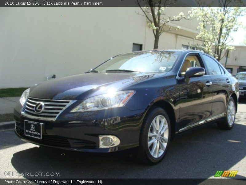 Black Sapphire Pearl / Parchment 2010 Lexus ES 350