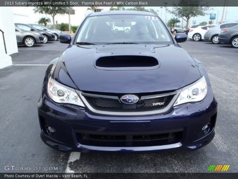 Plasma Blue Pearl / WRX Carbon Black 2013 Subaru Impreza WRX Limited 5 Door