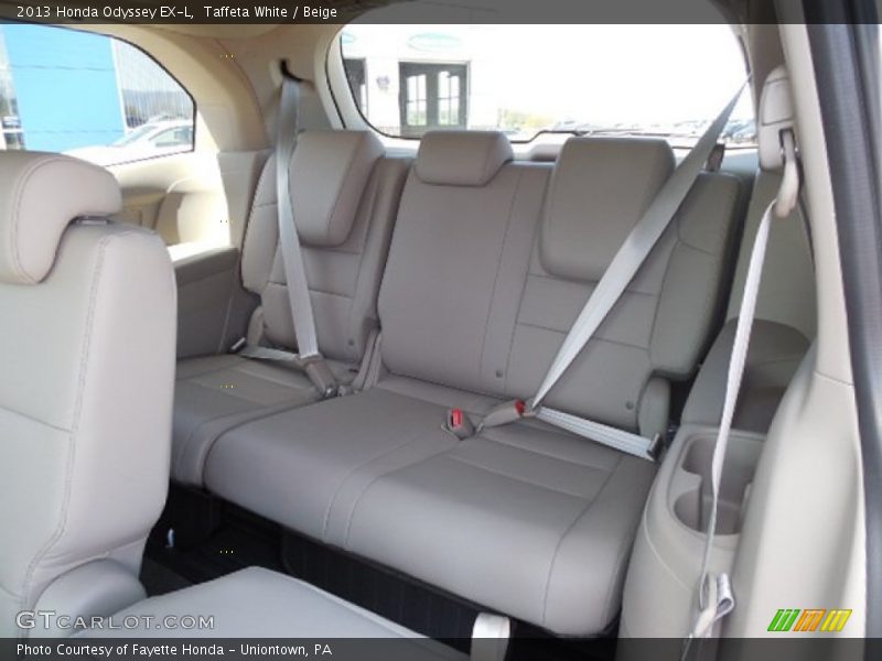 Rear Seat of 2013 Odyssey EX-L