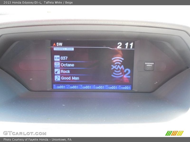 Taffeta White / Beige 2013 Honda Odyssey EX-L