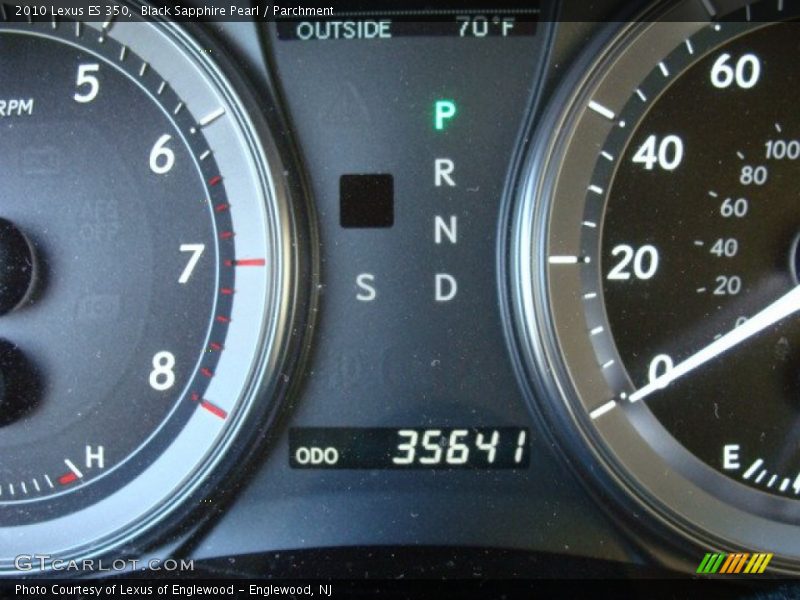 Black Sapphire Pearl / Parchment 2010 Lexus ES 350