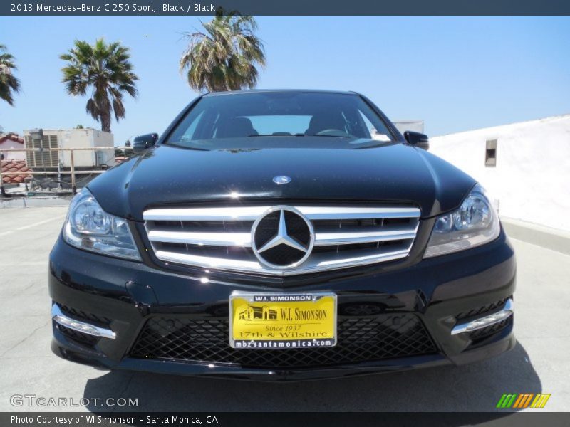 Black / Black 2013 Mercedes-Benz C 250 Sport
