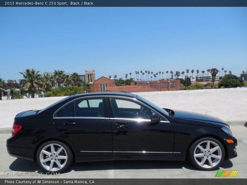 Black / Black 2013 Mercedes-Benz C 250 Sport