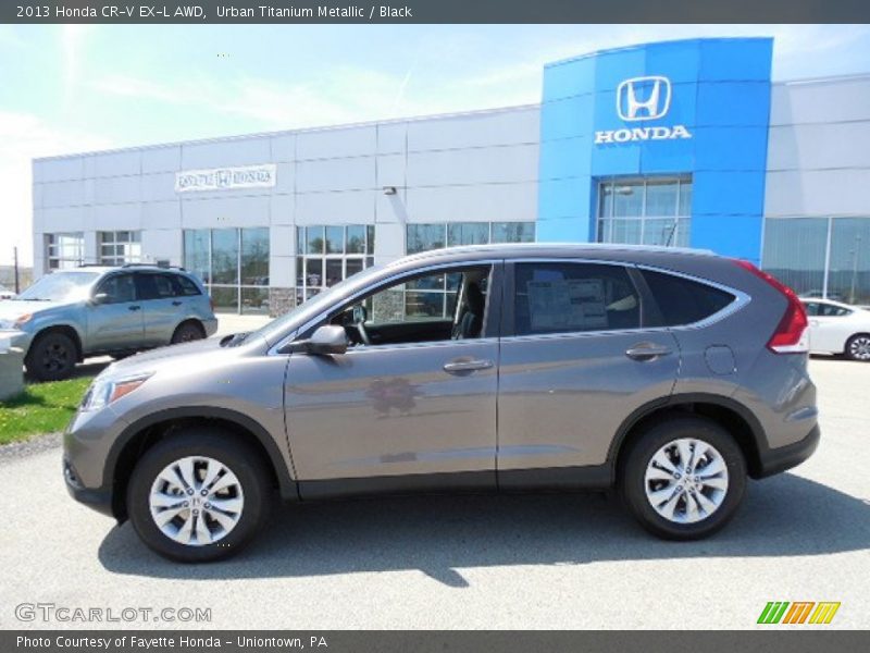 Urban Titanium Metallic / Black 2013 Honda CR-V EX-L AWD