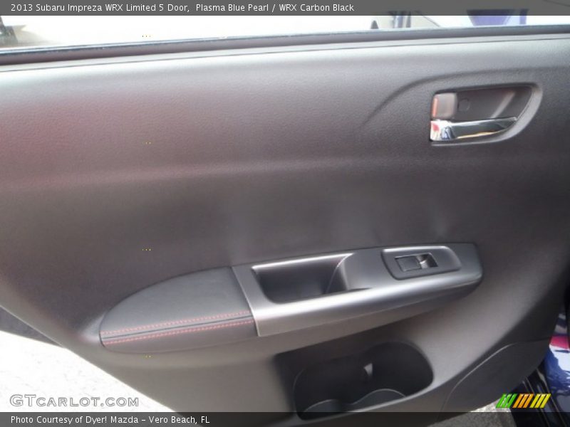 Plasma Blue Pearl / WRX Carbon Black 2013 Subaru Impreza WRX Limited 5 Door