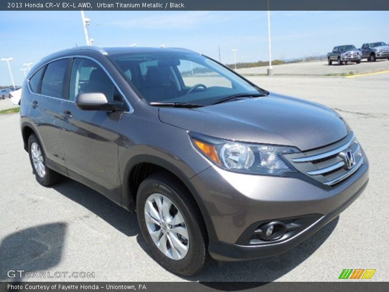 Urban Titanium Metallic / Black 2013 Honda CR-V EX-L AWD