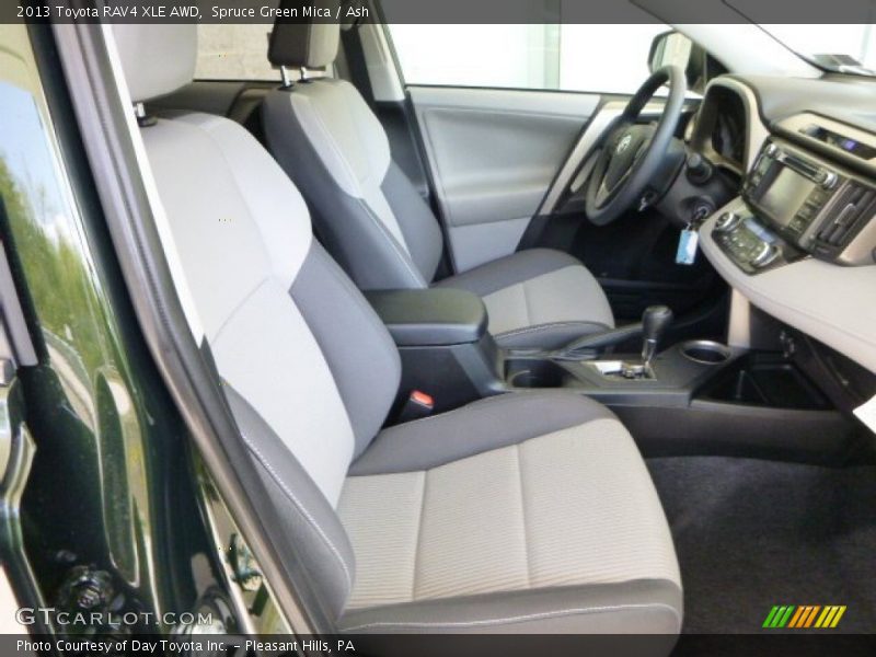 Spruce Green Mica / Ash 2013 Toyota RAV4 XLE AWD