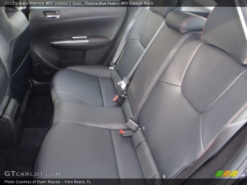 Rear Seat of 2013 Impreza WRX Limited 5 Door