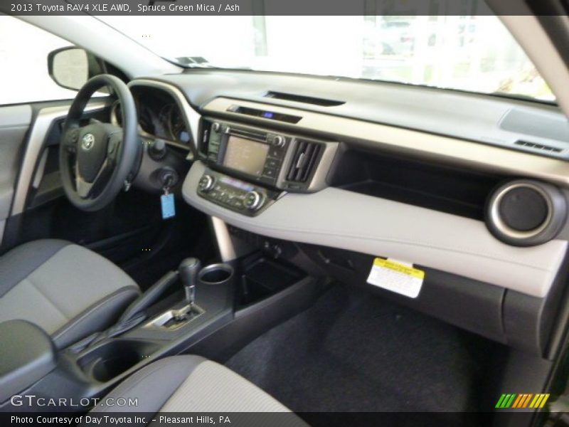 Spruce Green Mica / Ash 2013 Toyota RAV4 XLE AWD