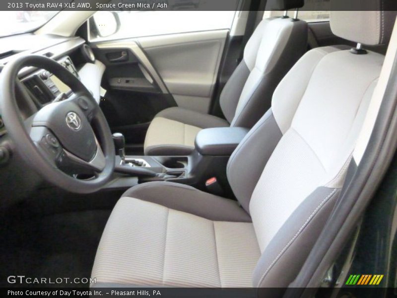 Spruce Green Mica / Ash 2013 Toyota RAV4 XLE AWD
