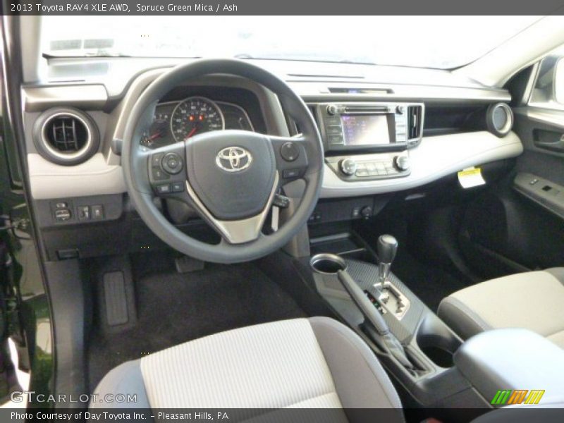 Spruce Green Mica / Ash 2013 Toyota RAV4 XLE AWD