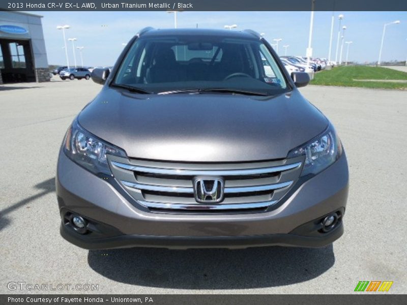 Urban Titanium Metallic / Black 2013 Honda CR-V EX-L AWD