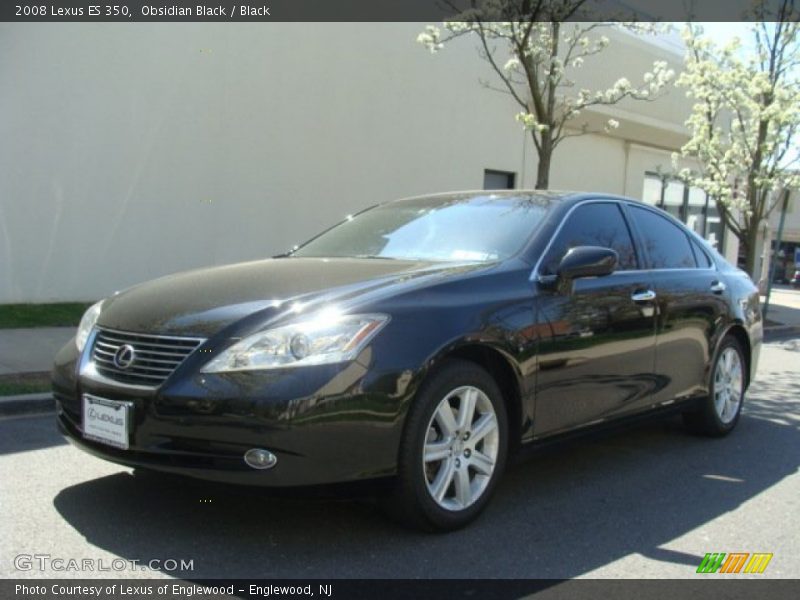 Obsidian Black / Black 2008 Lexus ES 350